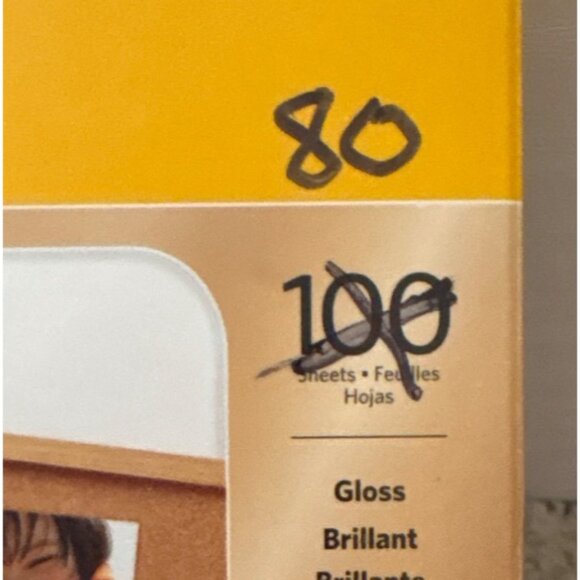 Kodak Glossy Photo Paper 80 Sheets 4" X 6" Instant Dry Premium Quality For Inkje - Picture 4 of 4